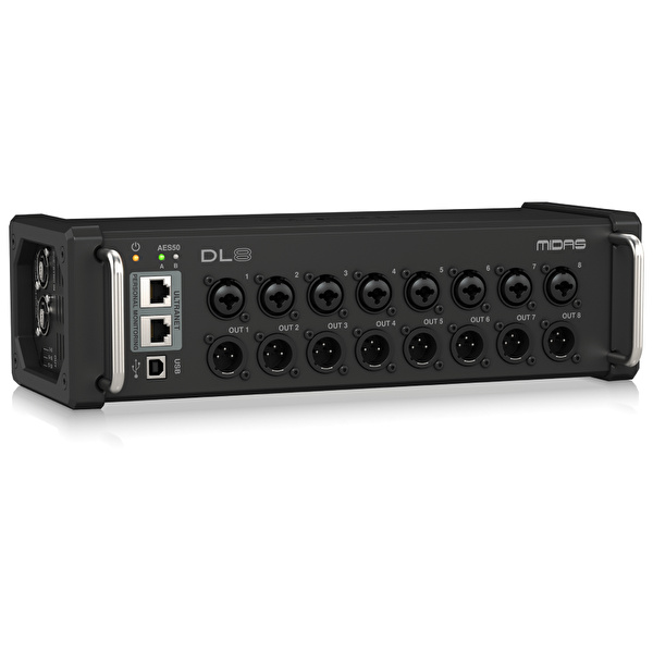 Midas DL8 PoE-Aktif 8 Giriş, 8 Çıkış Stage Box
